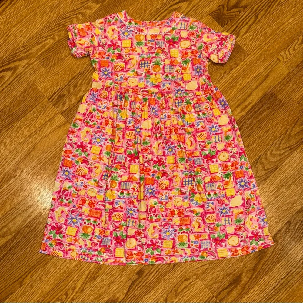 Laura Ashley Mother‎ & Child Knit print Dress Sz 9 yrs 134cm 53” tall